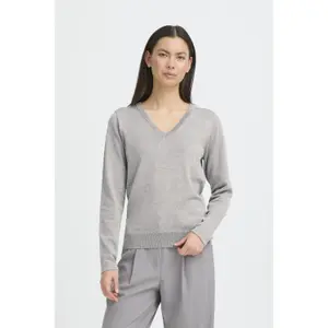 Women's V-neck sweater Ichi Luls image-1