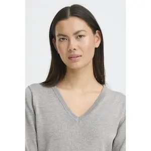 Women's V-neck sweater Ichi Luls image-5