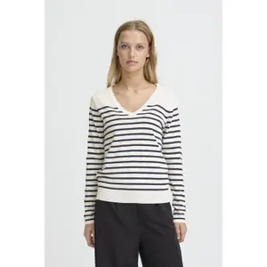 Women's V-neck sweater Ichi Luls image-1