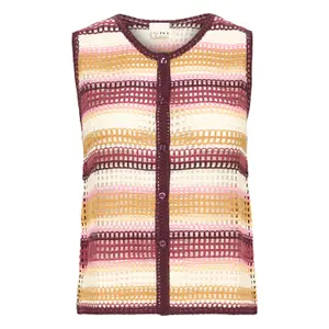 Women's sleeveless sweater Ichi Oriana image-0