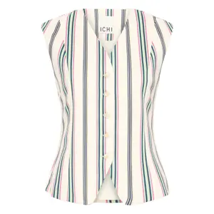 Printed women's suit waistcoat Ichi Kate image-0