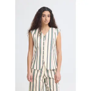 Printed women's suit waistcoat Ichi Kate image-1