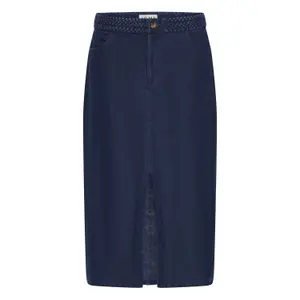 Denim skirt for women Ichi IHKate Sk4 image-0