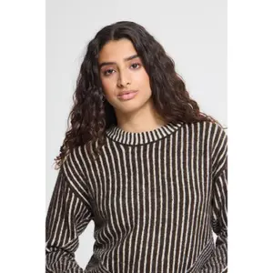 Striped long-sleeve jumper women Ichi Kamara 5 image-3