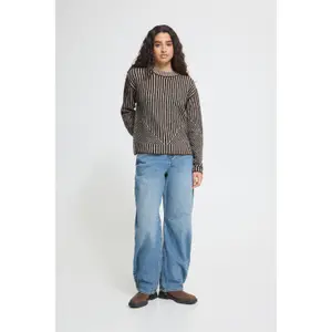 Striped long-sleeve jumper women Ichi Kamara 5 image-4