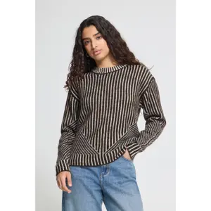Striped long-sleeve jumper women Ichi Kamara 5 image-5