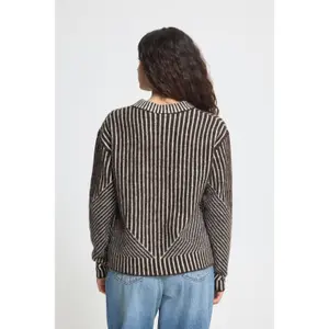 Striped long-sleeve jumper women Ichi Kamara 5 image-6