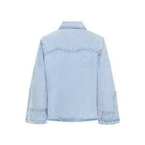 Camisa de mezclilla de manga larga para mujer Ichi Ihnaoba image-1