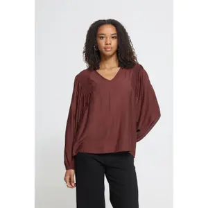 Long sleeve blouse for women Ichi Imelda image-3
