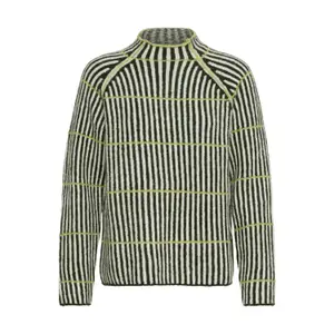 Striped long-sleeve jumper women Ichi Kamara 6 image-1