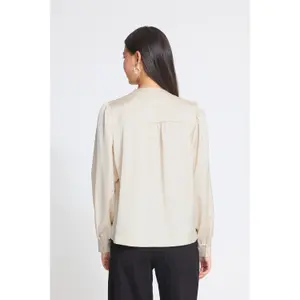 Long sleeve blouse for women Ichi Letta image-4