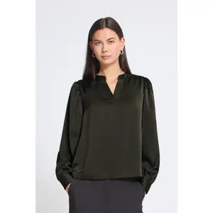 Long sleeve blouse for women Ichi Letta image-4