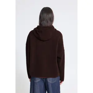 Womens Hooded Fleece Cardigan Ichi IHMonsi image-6