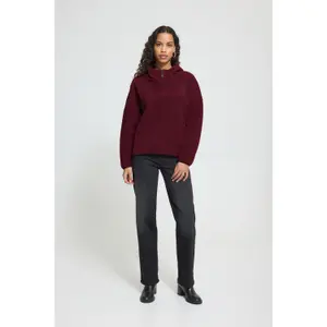 Womens Hooded Fleece Cardigan Ichi IHMonsi image-3