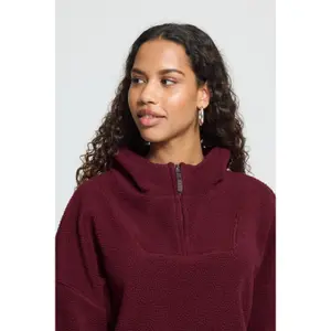 Womens Hooded Fleece Cardigan Ichi IHMonsi image-5