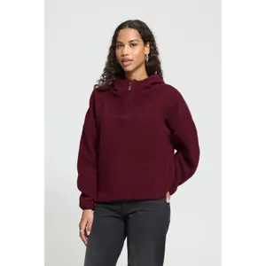 Womens Hooded Fleece Cardigan Ichi IHMonsi image-6