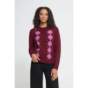 Women's long-sleeved polo shirt Ichi IHDasila image-4