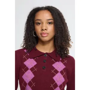 Women's long-sleeved polo shirt Ichi IHDasila image-6