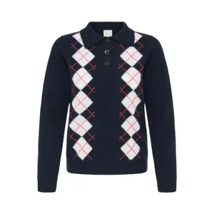 Women's long-sleeved polo shirt Ichi IHDasila image-1