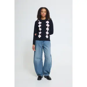 Women's long-sleeved polo shirt Ichi IHDasila image-3
