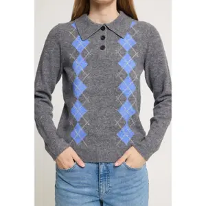 Women's long-sleeved polo shirt Ichi IHDasila image-3