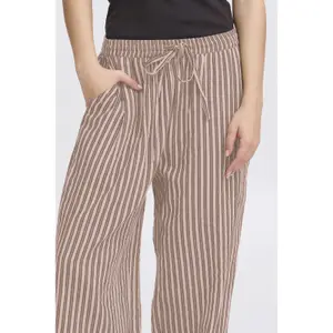 Gestreifte Hose Damen Ichi Foxa image-6