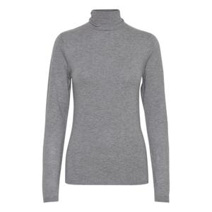 103646-10020-pull-col-roule-femme-ichi-mafa-grey-melange