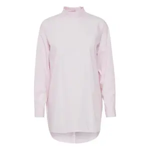 Chemise manches longues col montant à volants femme Ichi Ihdinova image-0