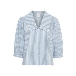 Chemise manches mi-longues femme Ichi Ihgarcelle image-0