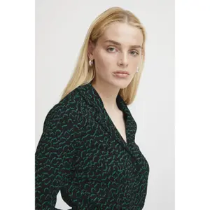 Skjortekjole til kvinder Ichi Kate Jacquard 4 image-5