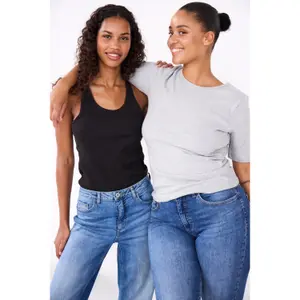 Damen-Top Ichi Palmer Rib Box To image-5