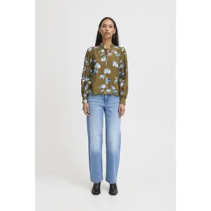 Blusa de manga comprida feminina Ichi Rosiy image-2
