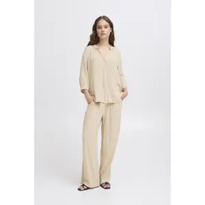 Pantalon palazzo femme Ichi Marrakech SO PA2 image-2