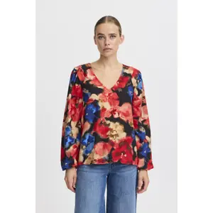 Blusa de manga comprida feminina Ichi Estavo image-1