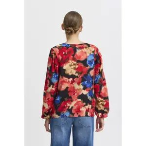 Blusa de manga comprida feminina Ichi Estavo image-4