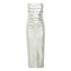 Langes Kleid, Damen Ichi Kate Metallic image-0