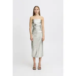 Langes Kleid, Damen Ichi Kate Metallic image-2