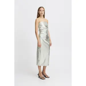 Langes Kleid, Damen Ichi Kate Metallic image-3
