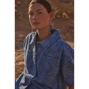Chemise en jean femme Ichi Amilias image-5
