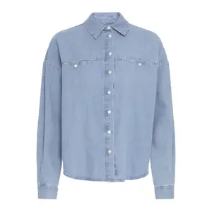 Jeanshemd mit langen Ärmeln für Frauen Ichi Archer image-3