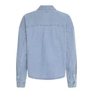 Jeanshemd mit langen Ärmeln für Frauen Ichi Archer image-4