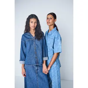 Women's denim jacket Ichi Aveny image-4