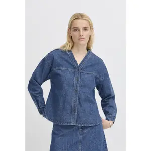 Women's denim jacket Ichi Aveny image-1