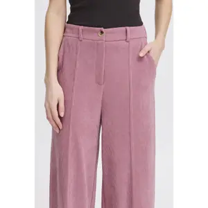 Damskie spodnie sztruksowe z szerokimi nogawkami Ichi Kate Corduroy image-6