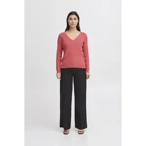 Women's v-neck sweater Ichi Boston image-3