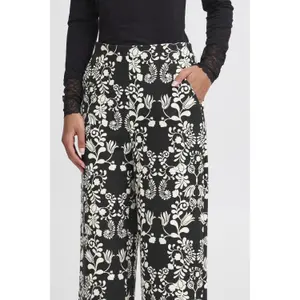 Spodnie damskie Ichi Kate Print Wide PA5 image-5