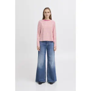 Losse lange mouwen T-shirt voor vrouwen Ichi Mira LS3 image-2