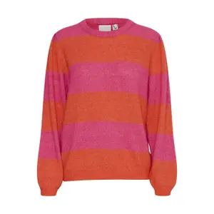 Sweter damski Ichi Dusty Stripe image-0