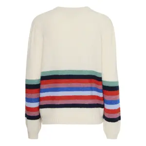 Pullover Damen Ichi Dusty Stripe image-3