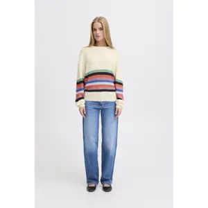 Pullover Damen Ichi Dusty Stripe image-2